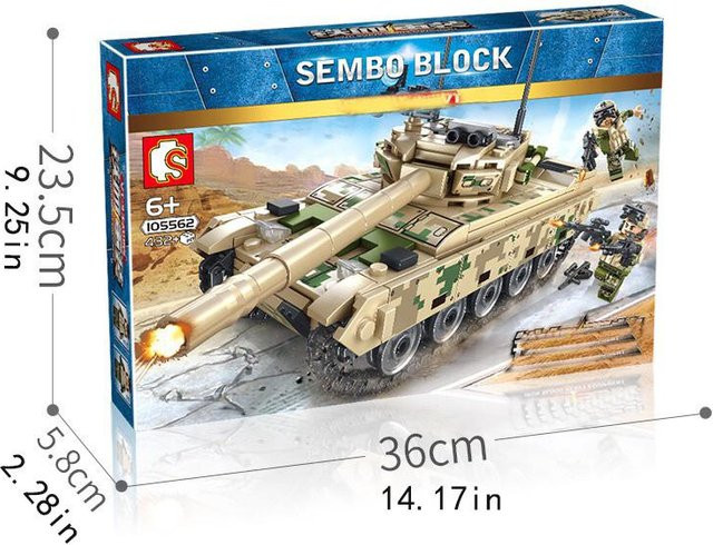 Yiran toy Militär VT-4 Kampfpanzer Bausteine 432-teiliges Set - Bild 1