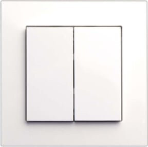 Lingg & Janke Tastsensor TA4F55-BCU-E 4fach in Weiß inklusive KNX Busankoppler, B/H: 55 x 55 mm - Bild 1