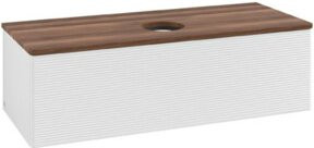 V&B Waschtischunterschrank Antao mit Frontstruktur in Weiß, B/T/H: 120 x 50 x 50 cm - Bild 1