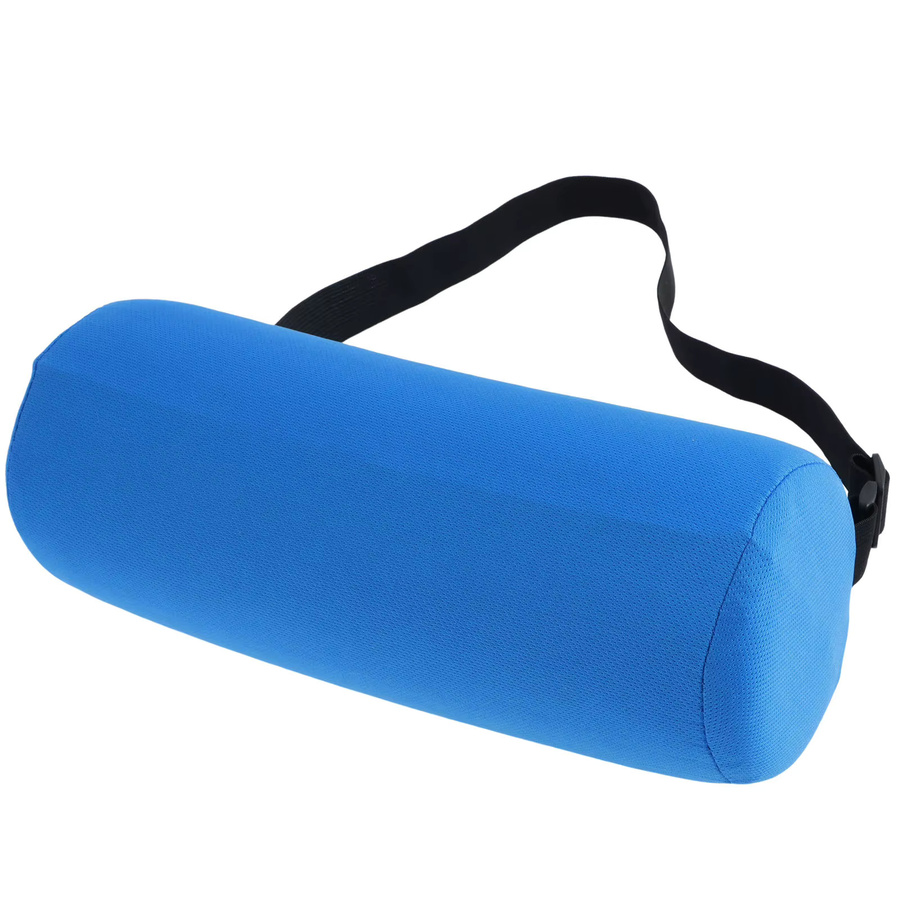 Willstar Lordosenstützrolle aus Memory Foam als ergonomisches Zylinderrollenkissen mit Gummiband für den unteren Rücken, Schwarz oder Blau - Bild 7