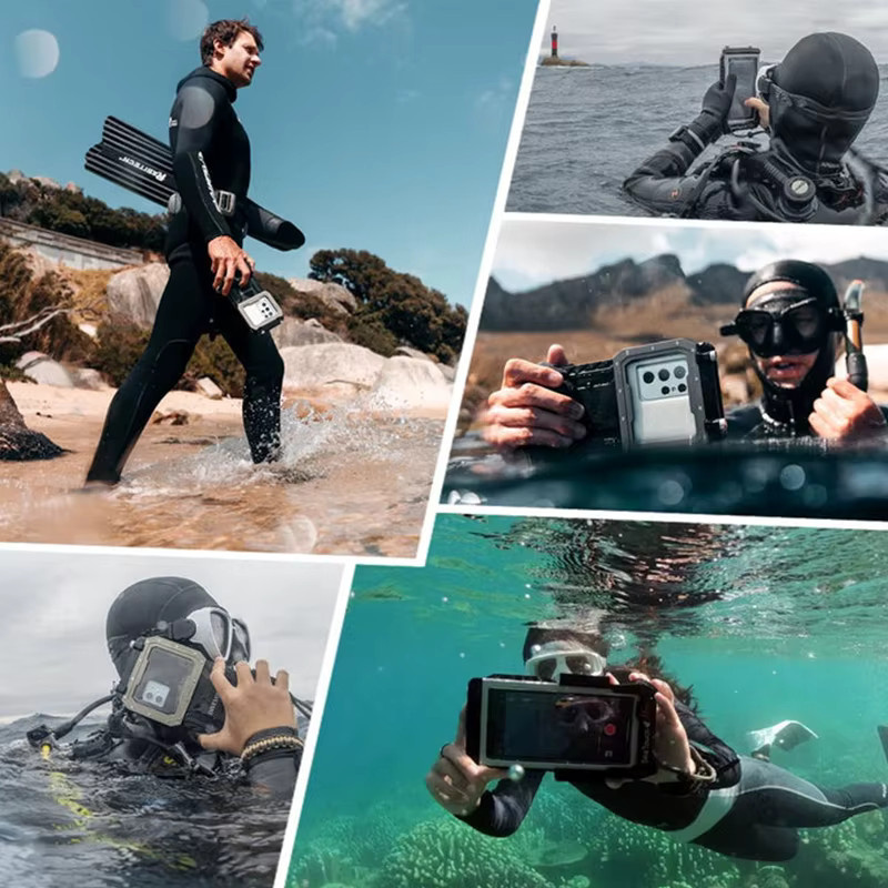 DIVEVOLK Seatouch 4 Max Plus Wasserdichte Tauchhülle für iPhone 17 Pro Max, Huawei, Samsung und Xiaomi zur HD-Fotografie beim Schwimmen - Bild 5