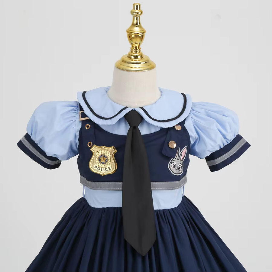 PAMABIBI Judy Cosplay Kostüm, Polizei-Rollenspiel-Uniform, Mädchen-Set - Bild 3