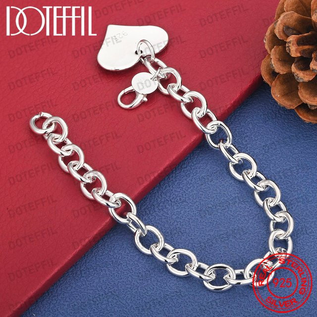DOTEFFIL Herz-Armband, 925 Silber, Damen - Bild 1