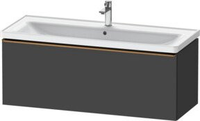 Duravit Waschtischunterschrank D-Neo in Grau, B/T/H: 118,4 x 45,2 x 44,0 cm - Bild 1