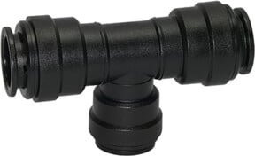 Riegler T-Reduzierverbinder aus POM in Schwarz für Schlauch Durchmesser 18 mm und 15 mm - Bild 1