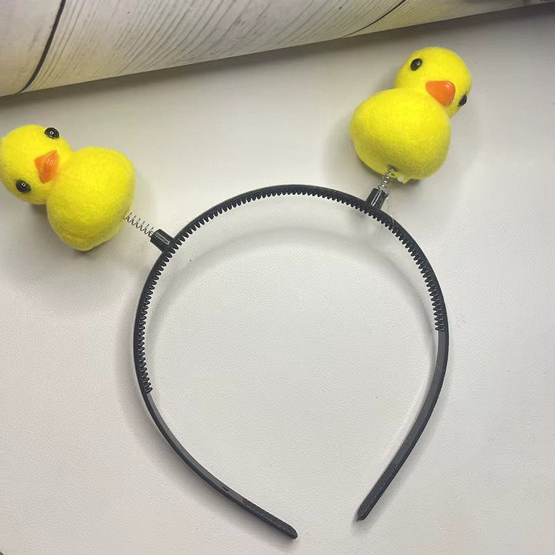 TEROKK Damen-Haarreifen, Cartoon Yellow Duck - Bild 2