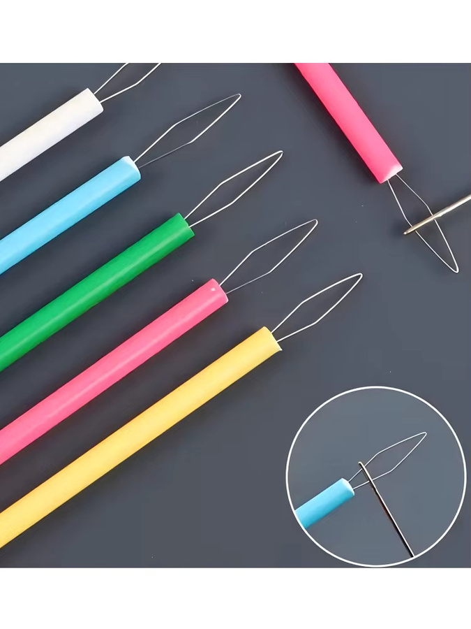 Buntes Kunststoff-Einfädelwerkzeug-Set für DIY-Nähzubehör in Mehrfarbig - Bild 6