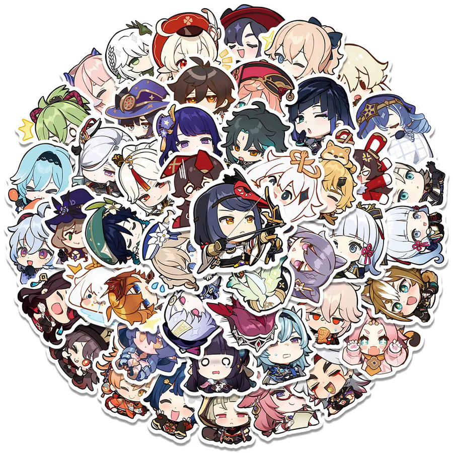 Genshin Impact Anime-Spiel-Aufkleber, Charile, 10-teiliges Set - Bild 2