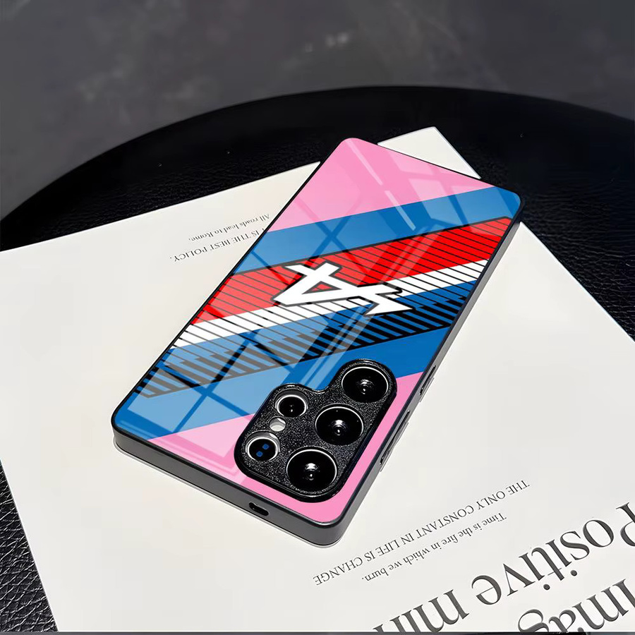 Alpine Logo Tricolor stoßfeste Handyhülle für Samsung Galaxy S25 S24 S23 S22 S21 Ultra Plus FE Note A16 Pro in Multicolor und Schwarz - Bild 2