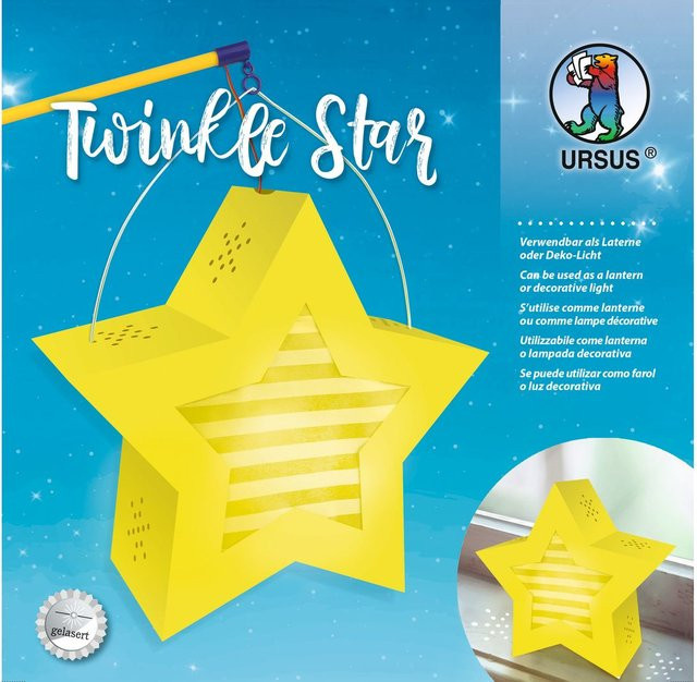 URSUS Laternen-Bastelset Twinkle Star Stern Gelb - Bild 1