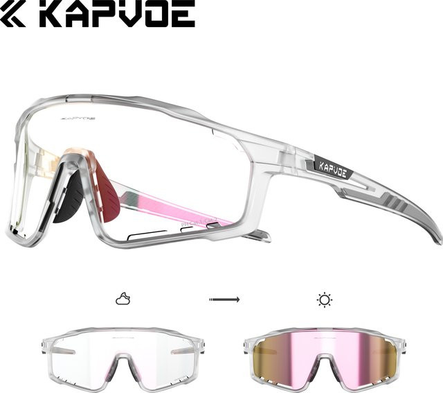 KAPVOE Sportsonnenbrille, Herren, Vollrand, Photochrome, Kunststoff - Bild 1