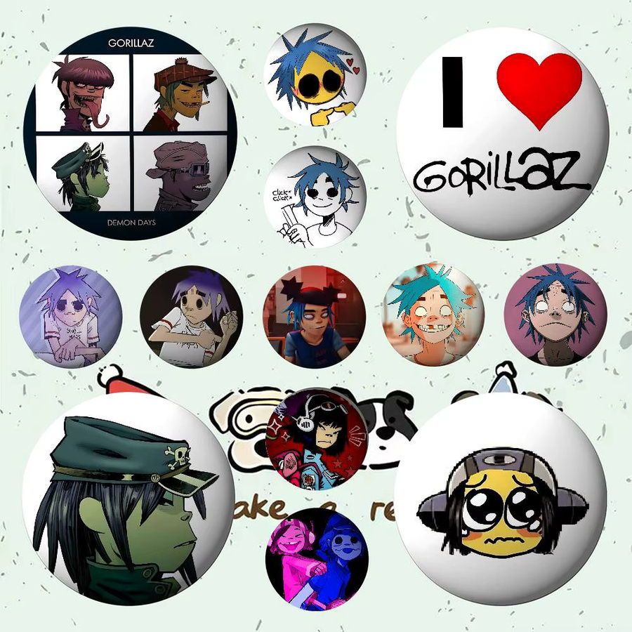 52TOYS Pin Brooch, Metal, G-Gorillazs Badges - Bild 4