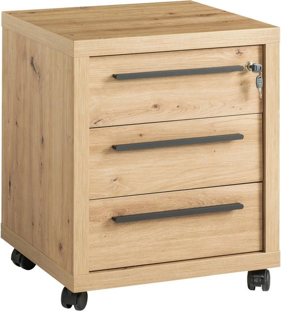 Mömax Rollcontainer in Eiche Artisan mit Rollen für dein Home-Office - Bild 1
