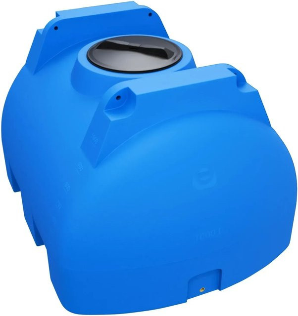 KMND Horizontal Trinkwasser Wassertank Blau mit 1000 l Volumen - Bild 1