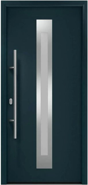 EcoStar Haustür Isopro IP 770S mit Glaseinsatz Anthrazitgrau B: 110 cm, H: 210 cm, DIN Links - Bild 1
