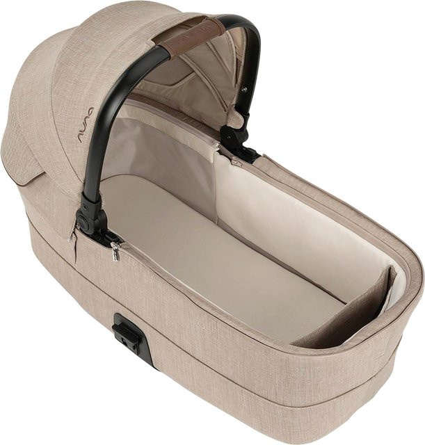 Nuna Tragewanne MIXX next in Beige mit Regenverdeck und faltbarer Funktion - Bild 1
