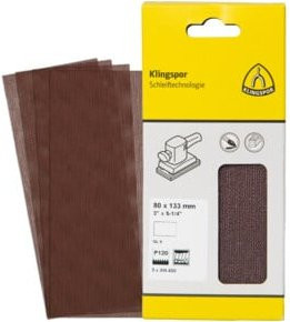 Klingspor AN 400 Gitterstreifen für Exzenterschleifer, Korn 80, Farbe Braun, B: 23 cm, H: 11,5 cm - Bild 1