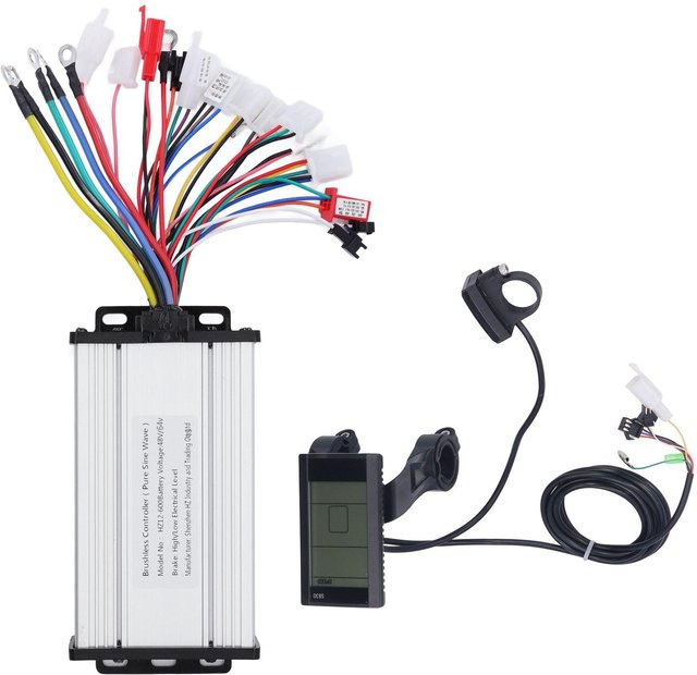Igeteck Sinuswellen-Controller und S830 LCD-Panel-Set für Elektroroller, 600W, 48V/64V, Weiß/Silber - Bild 1