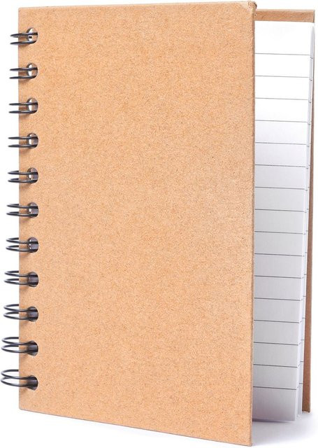 VBS Notizbuch DIN A6 Hardcover liniertes Cardboard in Braun - Bild 1