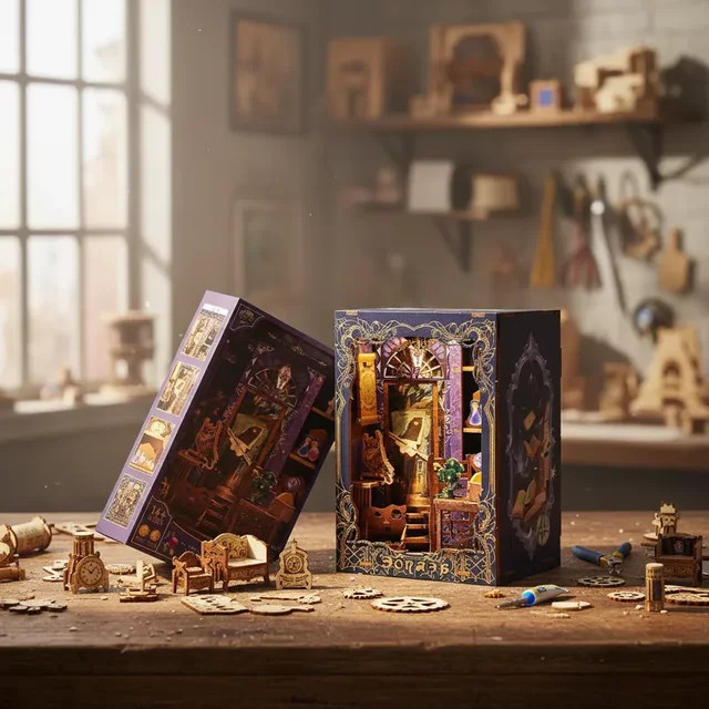 HUATEC Magische Akademie Holzbausteine Set, Modellbausatz, Fantasy - Bild 1