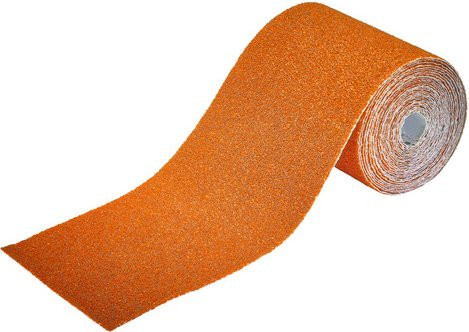 Wolfcraft Schleifpapierrolle Korund für Holz und Metall Körnung k40 rot - Bild 1