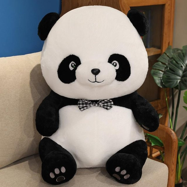 Panda Plüschtier, Schwarz-Weiß-Panda, Stoffpuppe - Bild 1