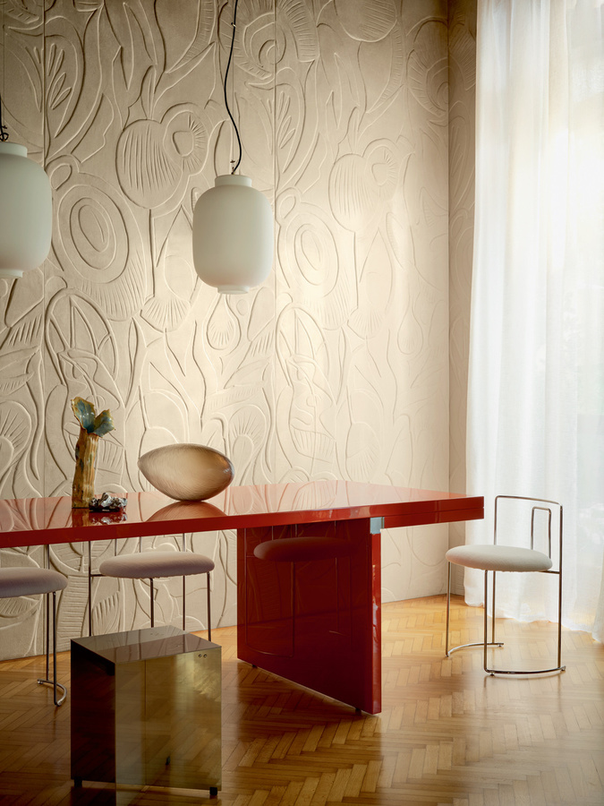 Élitis Tapete Colosse Fruitier RM 1090 03 in Beige mit floralem Design - Bild 1