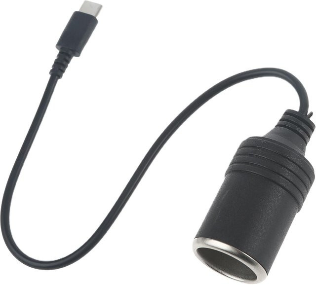 Moving The Heart USB C PD zu 12 V 60 W Auto-Zigarettenanzünder-Buchse Konverter-Adapterkabel in Schwarz - Bild 1