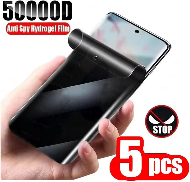 Datenschutz-Hydrogel-Displayschutzfolie für Samsung Galaxy S25 Ultra S26 Ultra S24 S23 FE S22 Plus 5G, transparent - Bild 1