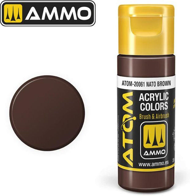 AMMO by MIG Jimenez Atom Color Nato Brown, Braun - Bild 1
