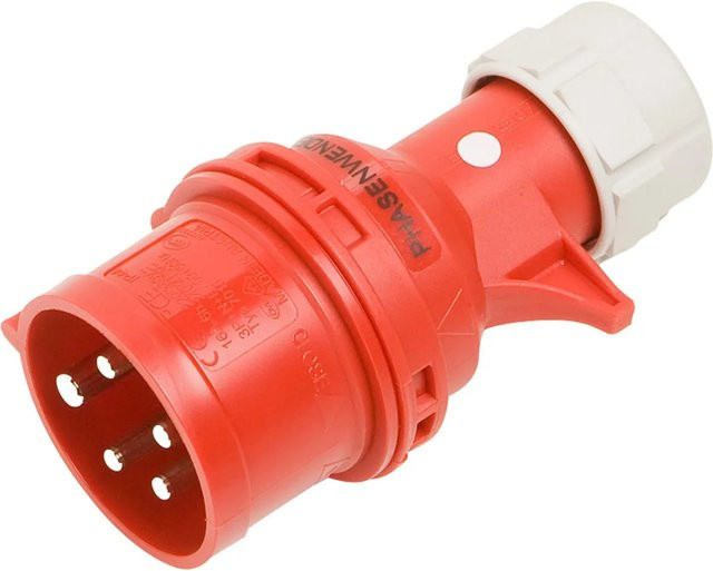 PCE CEE Phasenwender 5-polig IP44 16 A Rot B/T/H: 130,0 x 55,0 x 55,0 cm - Bild 1