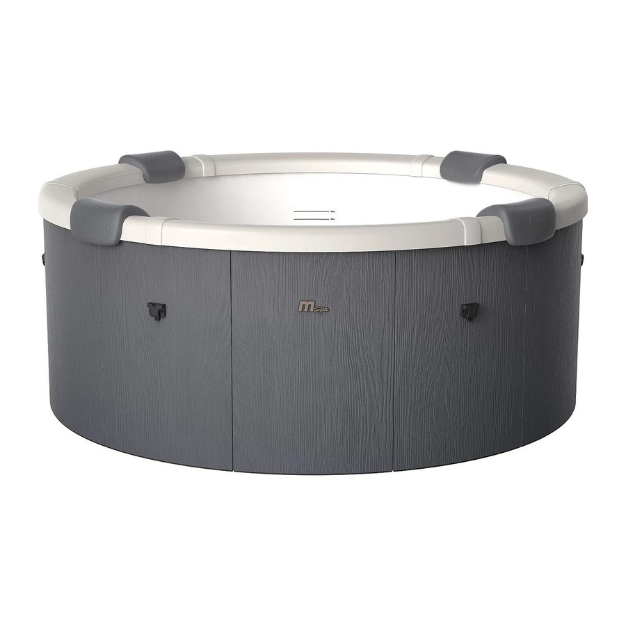 MSpa Halbfester Whirlpool Lapeka in Anthrazitgrau, halbrund, Durchmesser: 182 cm - Bild 2