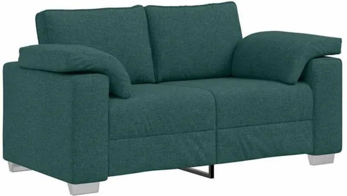 Modernes 2-Sitzer Sofa aus Stoff von vidaXL in Grün, B/T/H: 160 x 77 x 82 cm - Bild 1