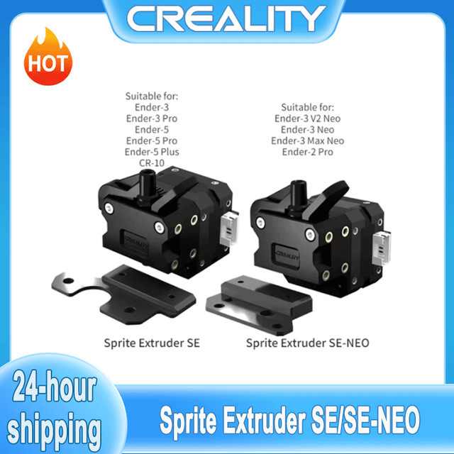Creality Sprite Extruder SE/SE-NEO Dual-Gear-Upgrade in Schwarz für Ender 3 Neo, Ender 3 V2 Neo, Ender 3 Max Neo und Ender 2 Pro - Bild 1