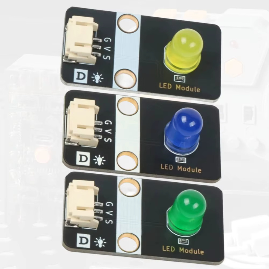 NullLab Mehrfarbiges LED-Anzeigemodul mit Hochpegel-Trigger-Beleuchtung, Baustein-Gehäuse und PH2.0-Schnittstelle in Weiß und Mehrfarbig für deine DIY-Elektronik - Bild 2