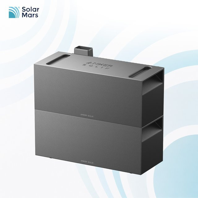 Anker SOLIX BP2700 Erweiterungsakku für Balkonkraftwerk Speicher, 2,68 kWh, Anthrazit, 2 Stück - Bild 1