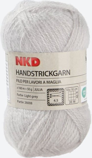 Handstrickgarn NKD-JULIA in Grau, 160 m - Bild 1