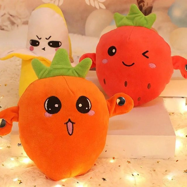 Bandai Bananen-Induktionsspielzeug, Musik-Rhythmus-Plüschtier, Gelb - Bild 1
