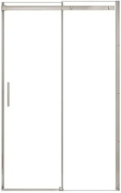 Duschparadies Nischentür Schiebetür aus 8mm ESG Nano Glas in Silber und Transparent, B/H: 130 x 195 cm - Bild 1