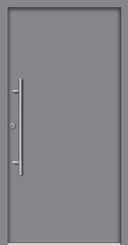 Splendoor Sicherheitshaustür PATRAS Prime RC2 aus Aluminium in Verkehrsgrau, Höhe: 210,0 cm, Breite: 110,0 cm, Tiefe: 7,0 cm - Bild 1