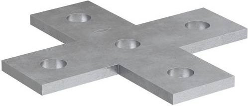 Fischer FFF 5C Verbindungselement aus verzinktem Stahl, Farbe: Silber, B/T: 13,6 x 13,6 cm, 20 Stück - Bild 1