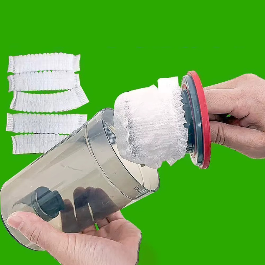 100 Stück Waschbare Einweg Staubsauger Filter Schutzhüllen aus Vlies für Handheld Staubsauger von VIBRATITE in Weiß - Bild 2