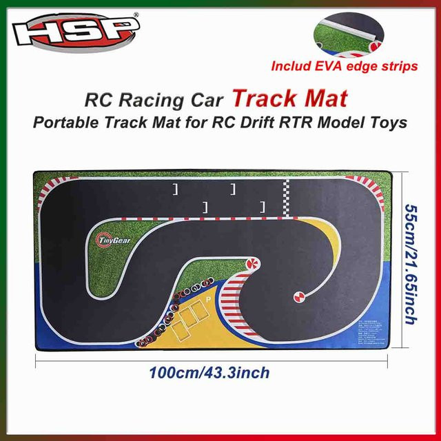 HSP TinyGear Track Matte, RC Drift Gummi Matte, Bunt / Mehrfarbig - Bild 1
