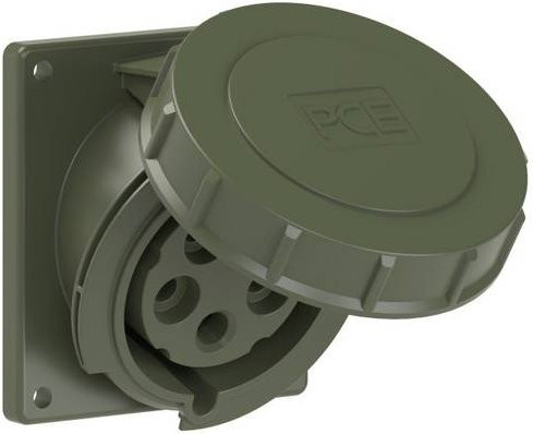 PC Electric Power Twist 4252-6.u CEE Anbaudose 32A 5polig grün IP67 - Bild 1