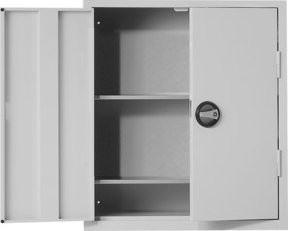 Kappes Ordnungsschrank Mod. 10 mit Türen in Grau, Wandmontage, B/H/T: 78,0 x 69,0 x 28,5 cm - Bild 1