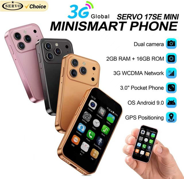 SERVO 17SE MINI 3G Smartphone in Orange mit Android System, 3,0 Zoll Display, 2 GB RAM und 16 GB Speicher, Dual-SIM, WiFi und GPS - Bild 1