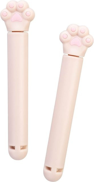 Fackelmann Our Pets Verschluss-Clips Pfote in Beige und Pink - Bild 1
