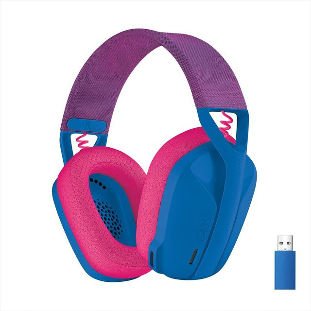 Logitech G G435 LIGHTSPEED kabelloses Over-Ear Gaming-Headset mit Bluetooth in Blau und Pink - Bild 2