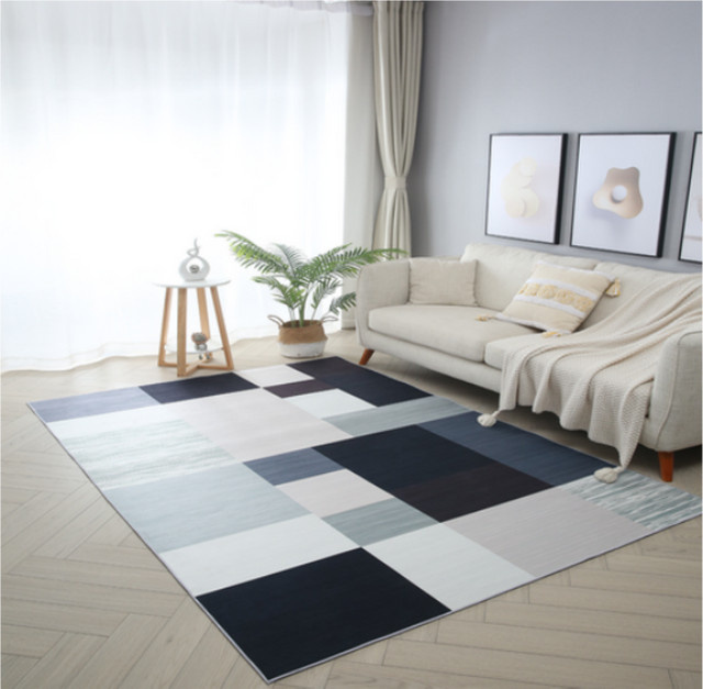 VIKAMA Moderner geometrischer Teppich in Multicolour für Wohnzimmer und Schlafzimmer, B/T: 120 x 80 cm - Bild 1
