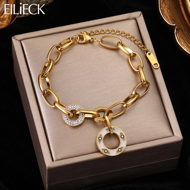 EILIECK Armband, Edelstahl, Gold, Damen - Bild 1